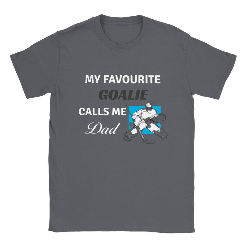 Fav Goalie Dad Classic Crewneck T-shirt - BK Creations