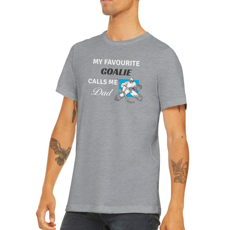 Fav Goalie Dad Classic Crewneck T-shirt - BK Creations