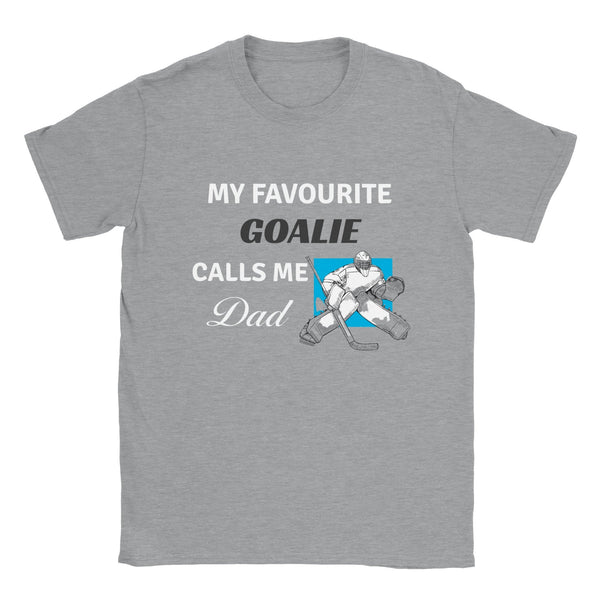 Fav Goalie Dad Classic Crewneck T-shirt - BK Creations