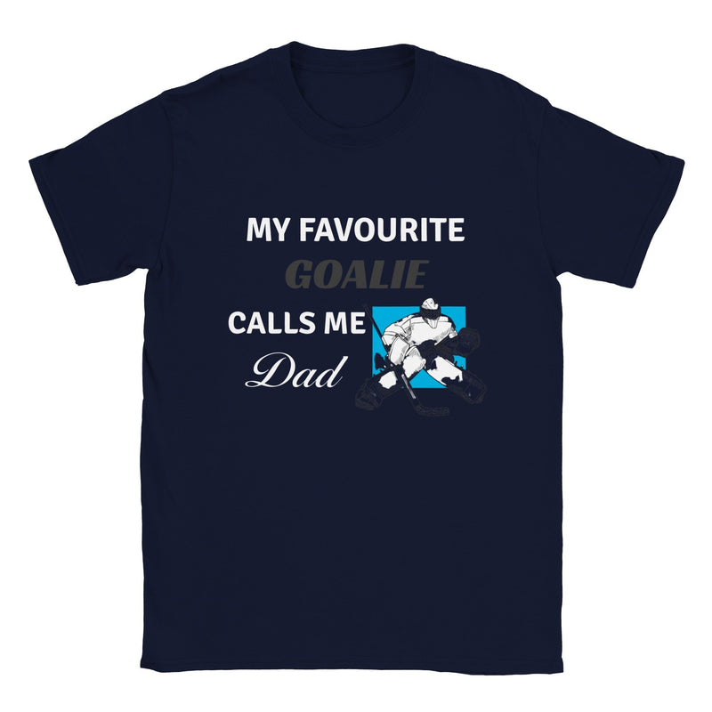 Fav Goalie Dad Classic Crewneck T-shirt - BK Creations