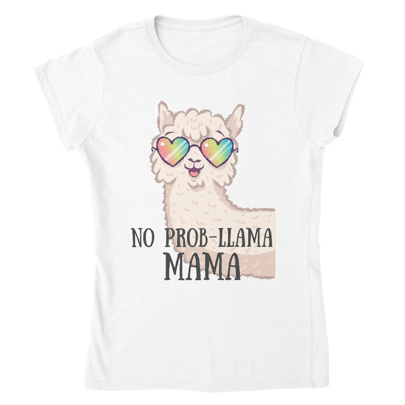 No Prob-llama Mama T-shirt, Llama Lover Tee, Cute Llama Top, Summer Llama Top, - BK Creations