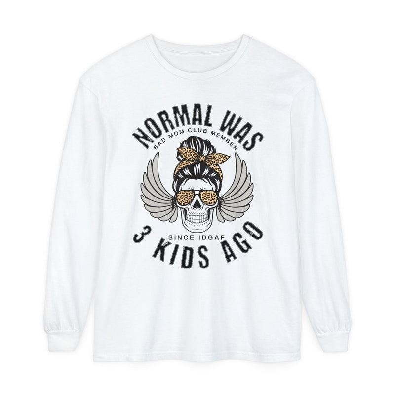 Normal Was 3 Kids Ago, Bad Moms Club Long Sleeve Shirt - BigKer Creations