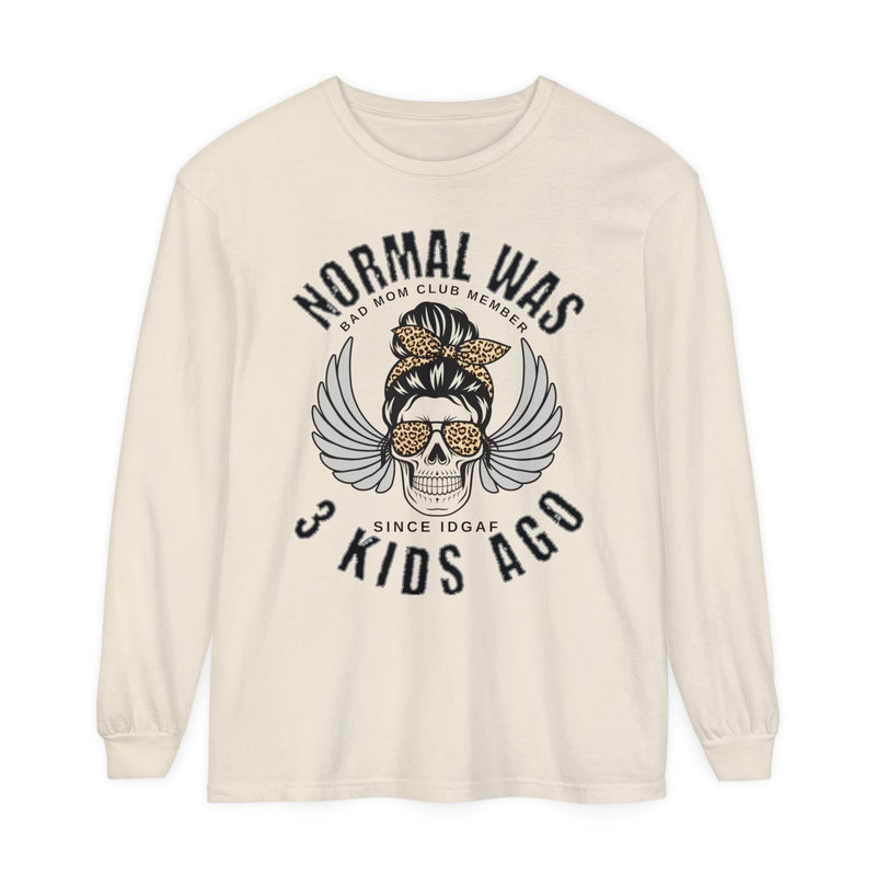 Normal Was 3 Kids Ago, Bad Moms Club Long Sleeve Shirt - BigKer Creations