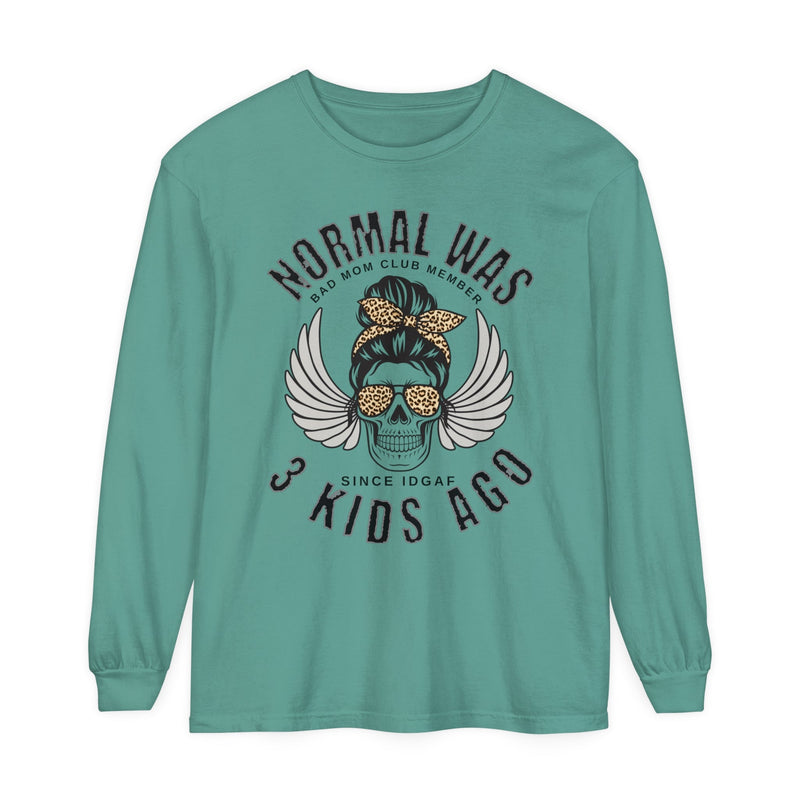 Normal Was 3 Kids Ago, Bad Moms Club Long Sleeve Shirt - BigKer Creations