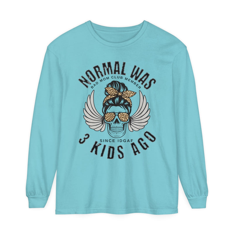 Normal Was 3 Kids Ago, Bad Moms Club Long Sleeve Shirt - BigKer Creations