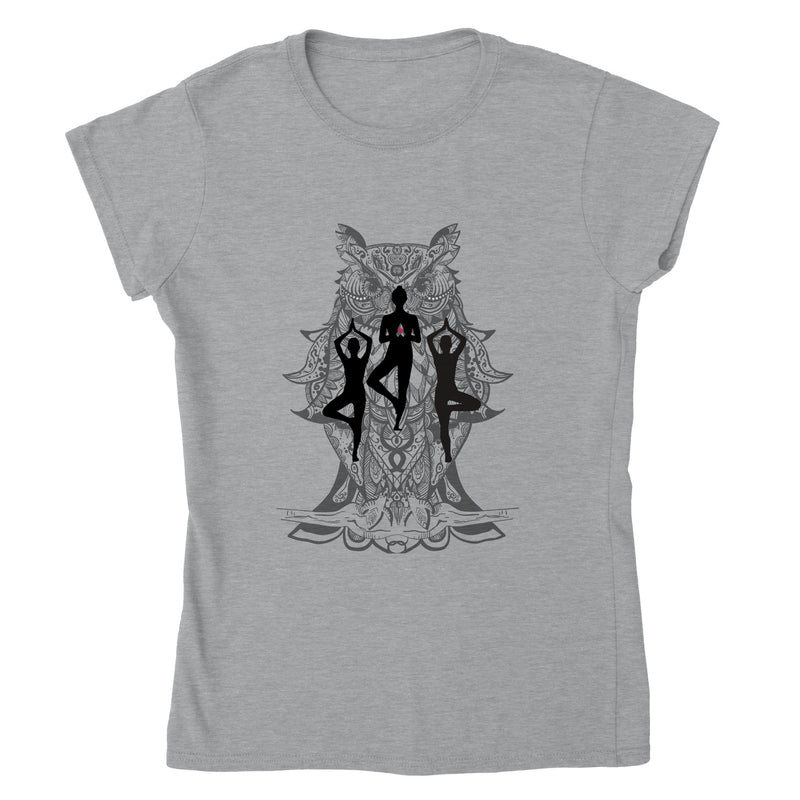 Owl Yoga T-shirt - BK Creations