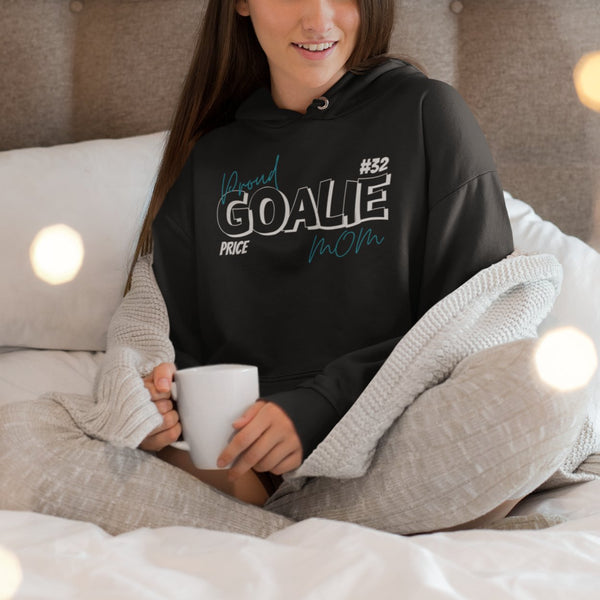 Personalized Proud Goalie Mom Pullover Hoodie - BigKer Creations