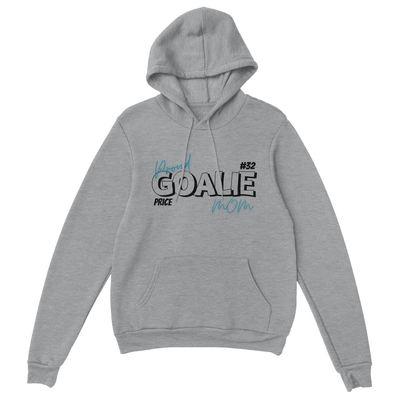 Personalized Proud Goalie Mom Pullover Hoodie - BigKer Creations