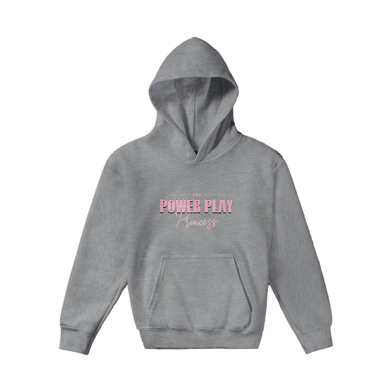 Power Play Princess Kids Hockey Pullover Hoodie - BigKer Creations