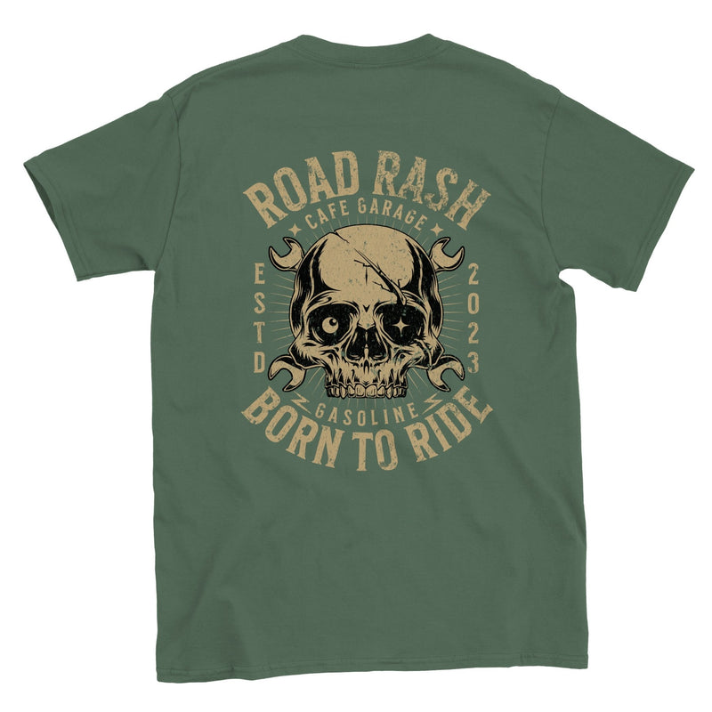 Road Rash, Born to Ride Biker T-shirt - BigKer Creations