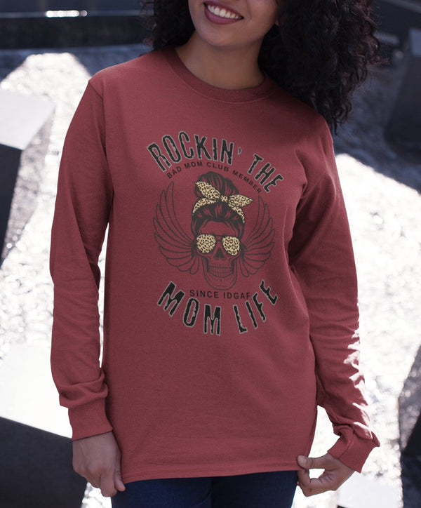 Rockin' The Mom Life Long Sleeve T-Shirt - BigKer Creations