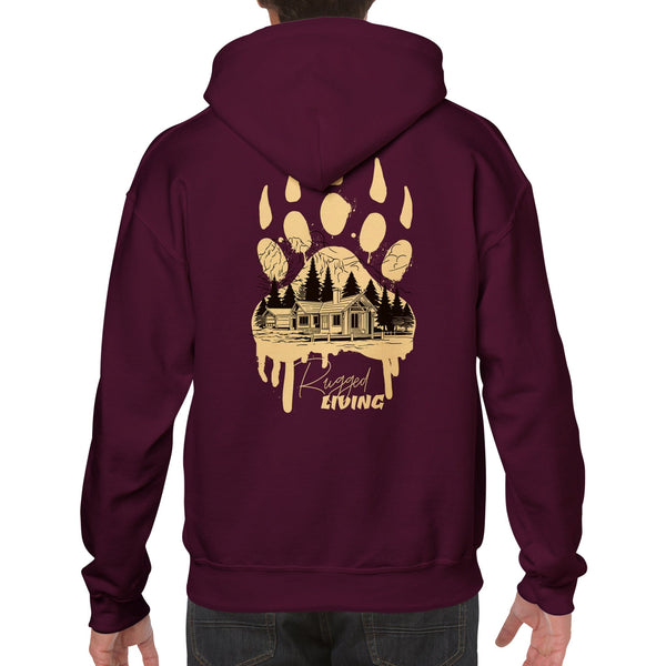 Rugged Living Bear Paw Pullover Hoodie - BigKer Creations