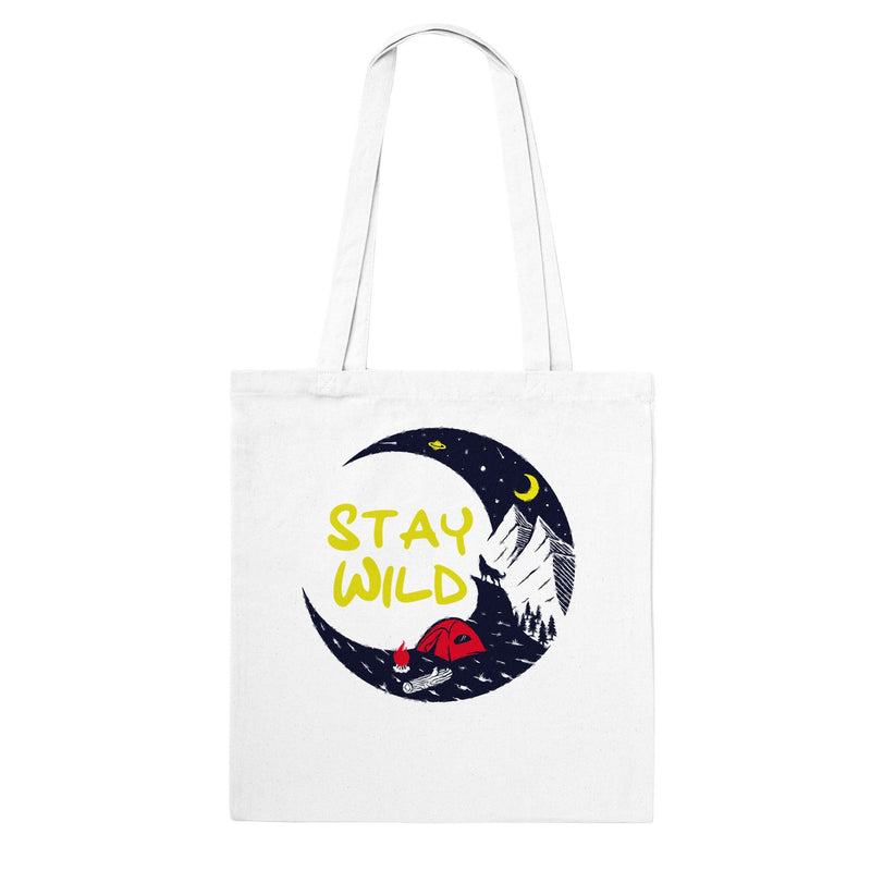 Stay Wild Camping Tote Bag - Camping-Themed Tote, Camp Lover Gift, Shopping Tote for Camp, Outdoor Lover Tote - BK Creations