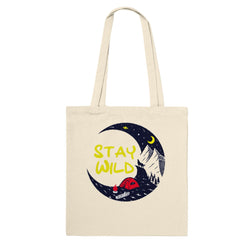 Stay Wild Camping Tote Bag - Camping-Themed Tote, Camp Lover Gift, Shopping Tote for Camp, Outdoor Lover Tote - BK Creations