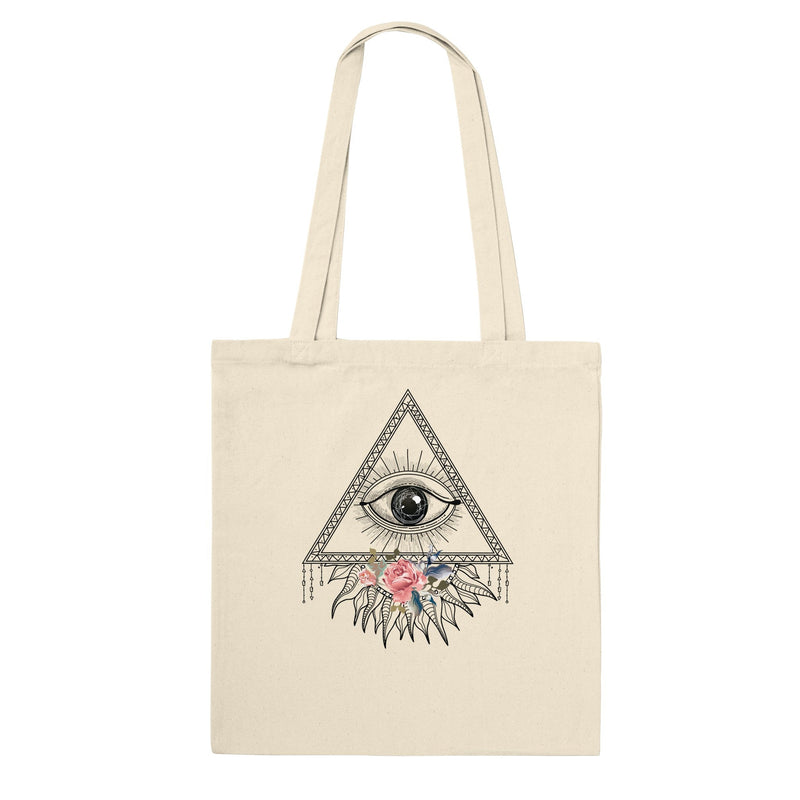 Third Eye Boho Cotton Tote Bag - BigKer Creations