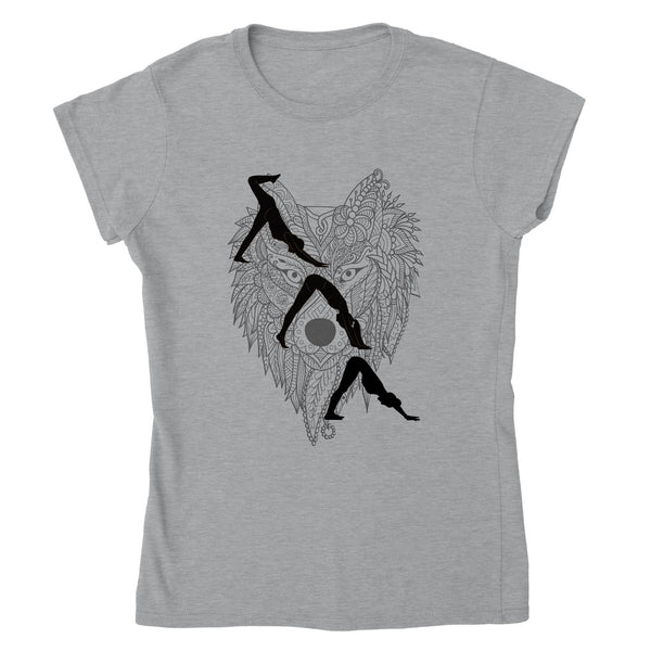 Wolf Dog Yoga T-shirt - BK Creations